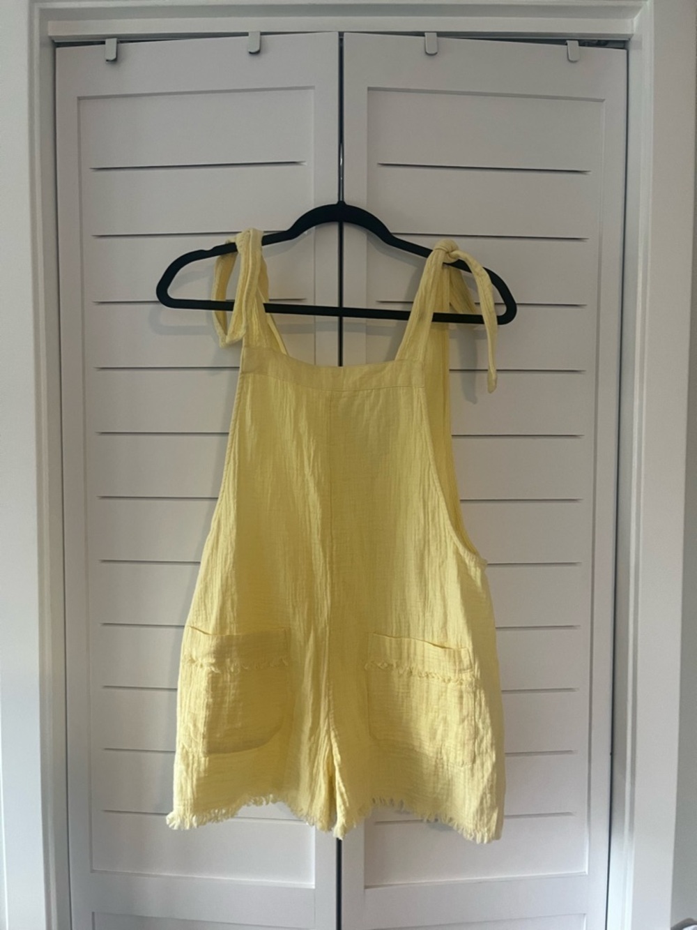 Billabong Soft Pale Yellow Gauze romper
